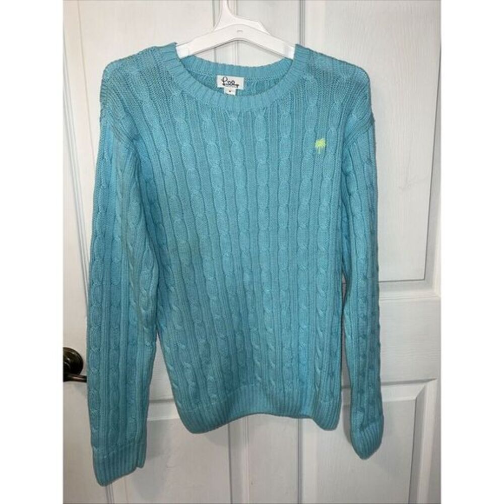 Lilly Pulitzer Light Blue Cable Knit Sweater